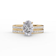  The Cameron Oval Lab Diamond Ring 14k Yellow Gold 003