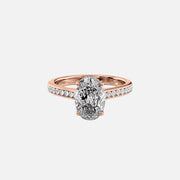  The Cameron Oval Lab Diamond Ring 18k Rose Gold 001
