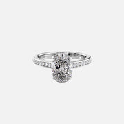  The Cameron Oval Lab Diamond Ring 18k White Gold 001
