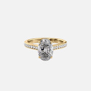  The Cameron Oval Lab Diamond Ring 18k Yellow Gold 001