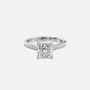  The Cameron Princess Lab Diamond Ring 14k White Gold 001