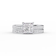  The Cameron Princess Lab Diamond Ring 14k White Gold 003