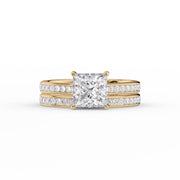  The Cameron Princess Lab Diamond Ring 18k Yellow Gold 003