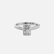  The Cameron Radiant Lab Diamond Ring 14k White Gold 001