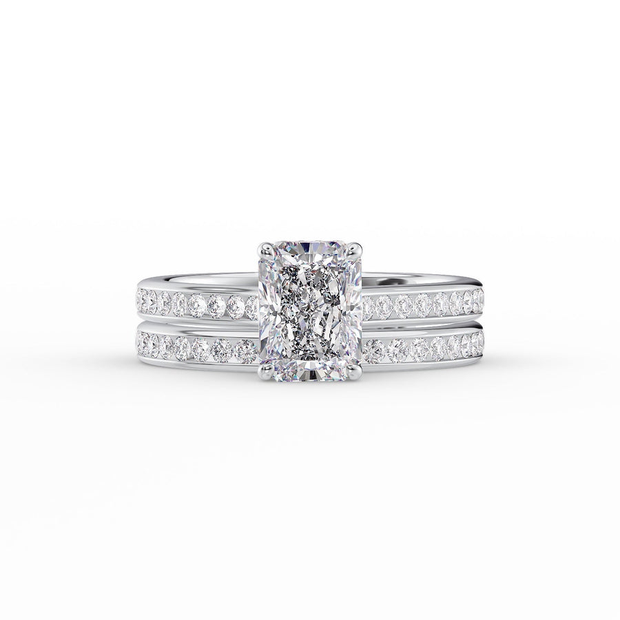  The Cameron Radiant Lab Diamond Ring 14k White Gold 003