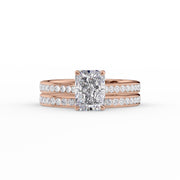  The Cameron Radiant Lab Diamond Ring 18k Rose Gold 003