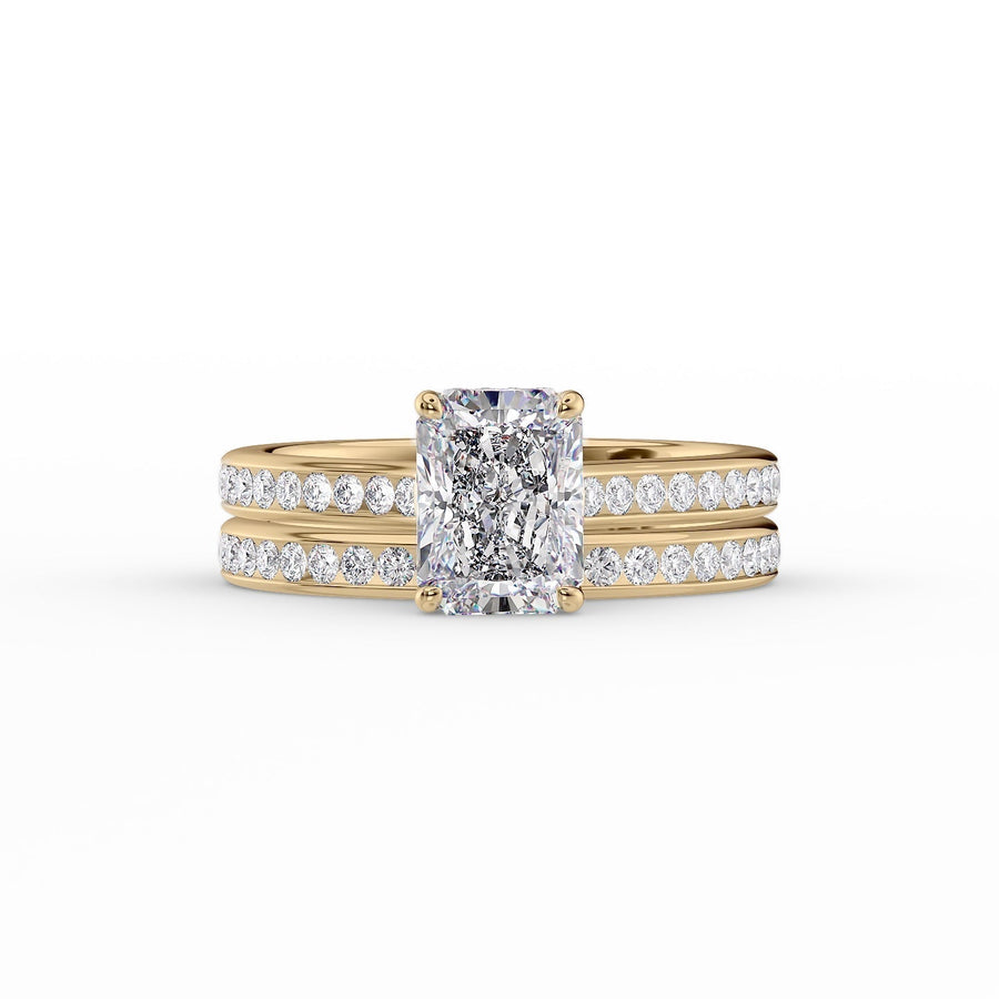 The Cameron Radiant Lab Diamond Ring 18k Yellow Gold 003