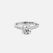  The Cameron Round Lab Diamond Ring 14k White Gold 001