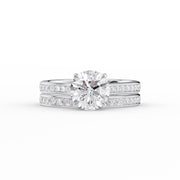  The Cameron Round Lab Diamond Ring 18k White Gold 003