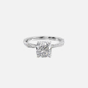  The Caroline Cushion Lab Diamond Ring 14k White Gold 001