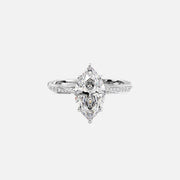  The Caroline Marquise Lab Diamond Ring 14k White Gold 001