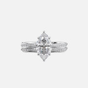  The Caroline Marquise Lab Diamond Ring 14k White Gold 003