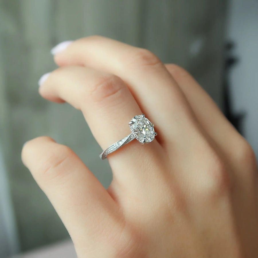  The Caroline Oval Moissanite Ring 14k White Gold 005 Final