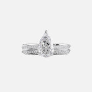 The Caroline Pear Lab Diamond Ring 14k White Gold 003