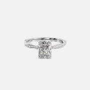  The Caroline Radiant Lab Diamond Ring 14k White Gold 001