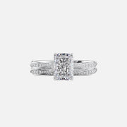 The Caroline Radiant Lab Diamond Ring 14k White Gold 003