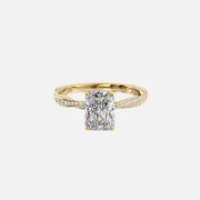 The Caroline Radiant Lab Diamond Ring 14k Yellow Gold 001