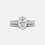  The Catherine Marquise Lab Diamond Ring 14k White Gold 003