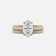  The Catherine Marquise Lab Diamond Ring 18k Yellow Gold 003