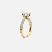  The Catherine Oval Lab Diamond Ring 14k Yellow Gold 002