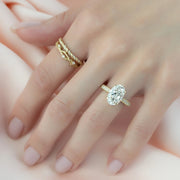  The Catherine Oval Lab Diamond Ring 14k Yellow Gold 004