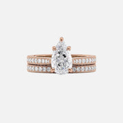  The Catherine Pear Lab Diamond Ring 18k Rose Gold 003
