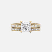  The Catherine Princess Lab Diamond Ring 14k Yellow Gold 003