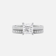  The Catherine Princess Lab Diamond Ring 18k White Gold 003