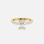 The Catherine Radiant Lab Diamond Ring 14k Yellow Gold 001
