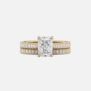 The Catherine Radiant Lab Diamond Ring 14k Yellow Gold 003