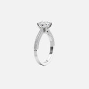  The Catherine Radiant Lab Diamond Ring 18k White Gold 002