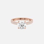  The Catherine Round Lab Diamond Ring 18k Rose Gold 001