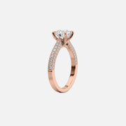  The Catherine Round Lab Diamond Ring 18k Rose Gold 002