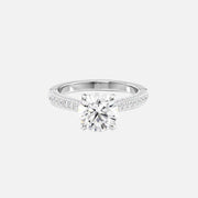  The Catherine Round Lab Diamond Ring 18k White Gold 001