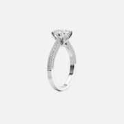  The Catherine Round Lab Diamond Ring 18k White Gold 002