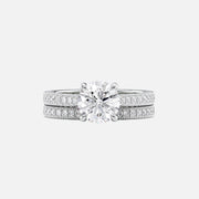  The Catherine Round Lab Diamond Ring 18k White Gold 003