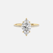 The Cecelia Marquise Pave Moissanite Ring - KNT - Engagement Rings, Wedding Bands & Fine Jewelry