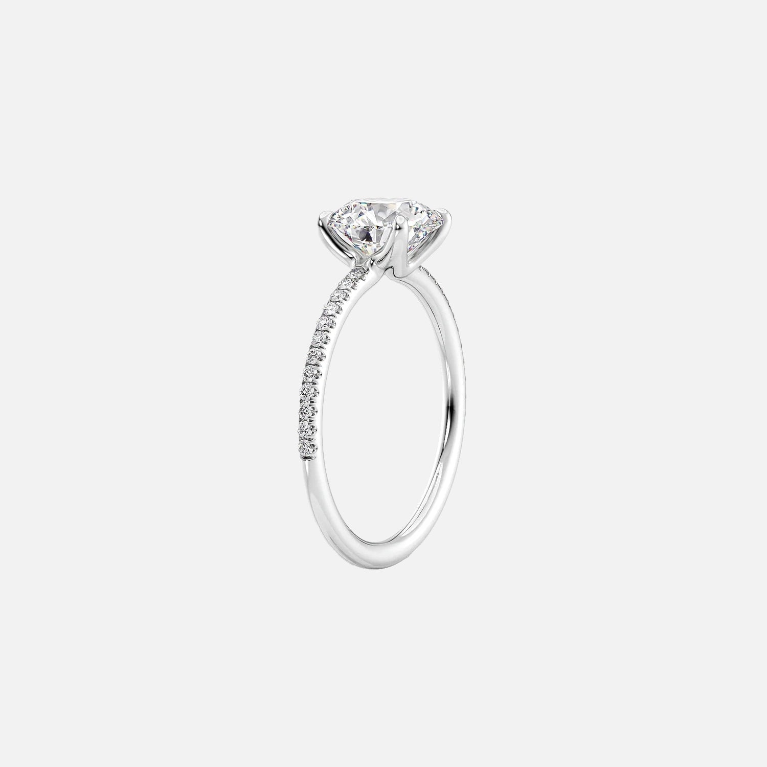 The Cecelia Princess Pave Moissanite Ring - KNT - Engagement Rings, Wedding Bands & Fine Jewelry