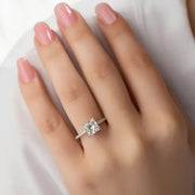 The Cecelia Princess Pave Moissanite Ring - KNT - Engagement Rings, Wedding Bands & Fine Jewelry
