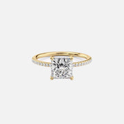 The Cecelia Princess Pave Moissanite Ring - KNT - Engagement Rings, Wedding Bands & Fine Jewelry