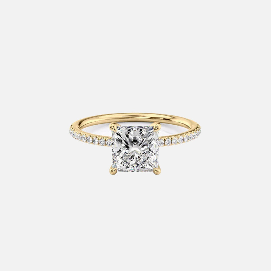 The Cecelia Princess Pave Moissanite Ring - KNT - Engagement Rings, Wedding Bands & Fine Jewelry