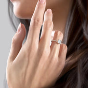 The Cecelia Princess Pave Moissanite Ring - KNT - Engagement Rings, Wedding Bands & Fine Jewelry