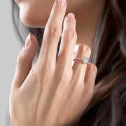 The Cecelia Radiant Pave Moissanite Ring - KNT - Engagement Rings, Wedding Bands & Fine Jewelry
