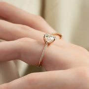 The Cecelia Round Pave Moissanite Ring - KNT - Engagement Rings, Wedding Bands & Fine Jewelry