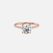 The Cecelia Round Pave Moissanite Ring - KNT - Engagement Rings, Wedding Bands & Fine Jewelry
