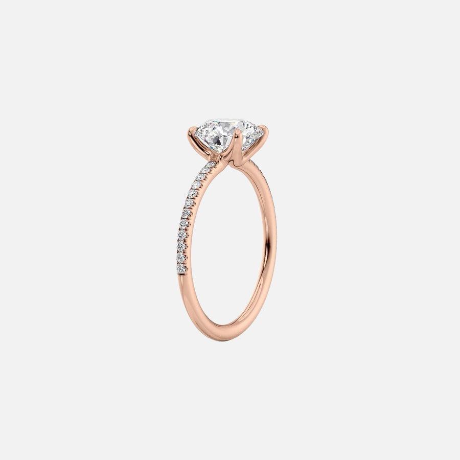 The Cecelia Round Pave Moissanite Ring - KNT - Engagement Rings, Wedding Bands & Fine Jewelry