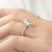The Cecelia Round Pave Moissanite Ring - KNT - Engagement Rings, Wedding Bands & Fine Jewelry