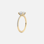 The Cecelia Round Pave Moissanite Ring - KNT - Engagement Rings, Wedding Bands & Fine Jewelry