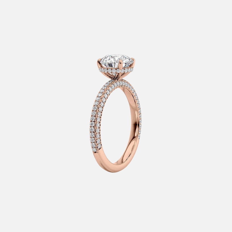  The Celine Oval Lab Diamond Ring 18k Rose Gold 002