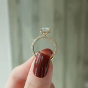  The Celine Radiant Lab Diamond Ring 14k Yellow Gold 005 Final